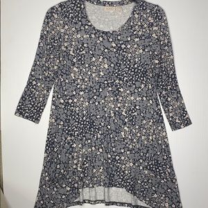 LOGO Lori Goldstein XXS floral tunic